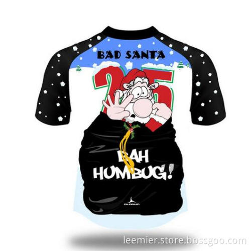 2016 Christmas football rugby jersey Cheap custom made sublimation printing Junior rugby jersey